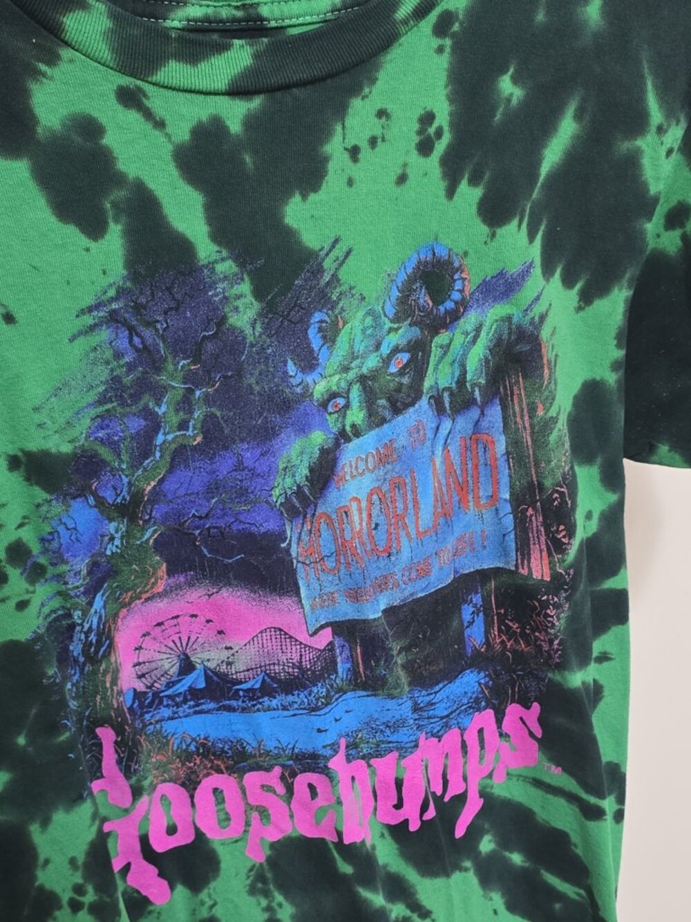Goosebumps "Welcome to HorrorLand" Tie-Dye Graphic T-Shirt